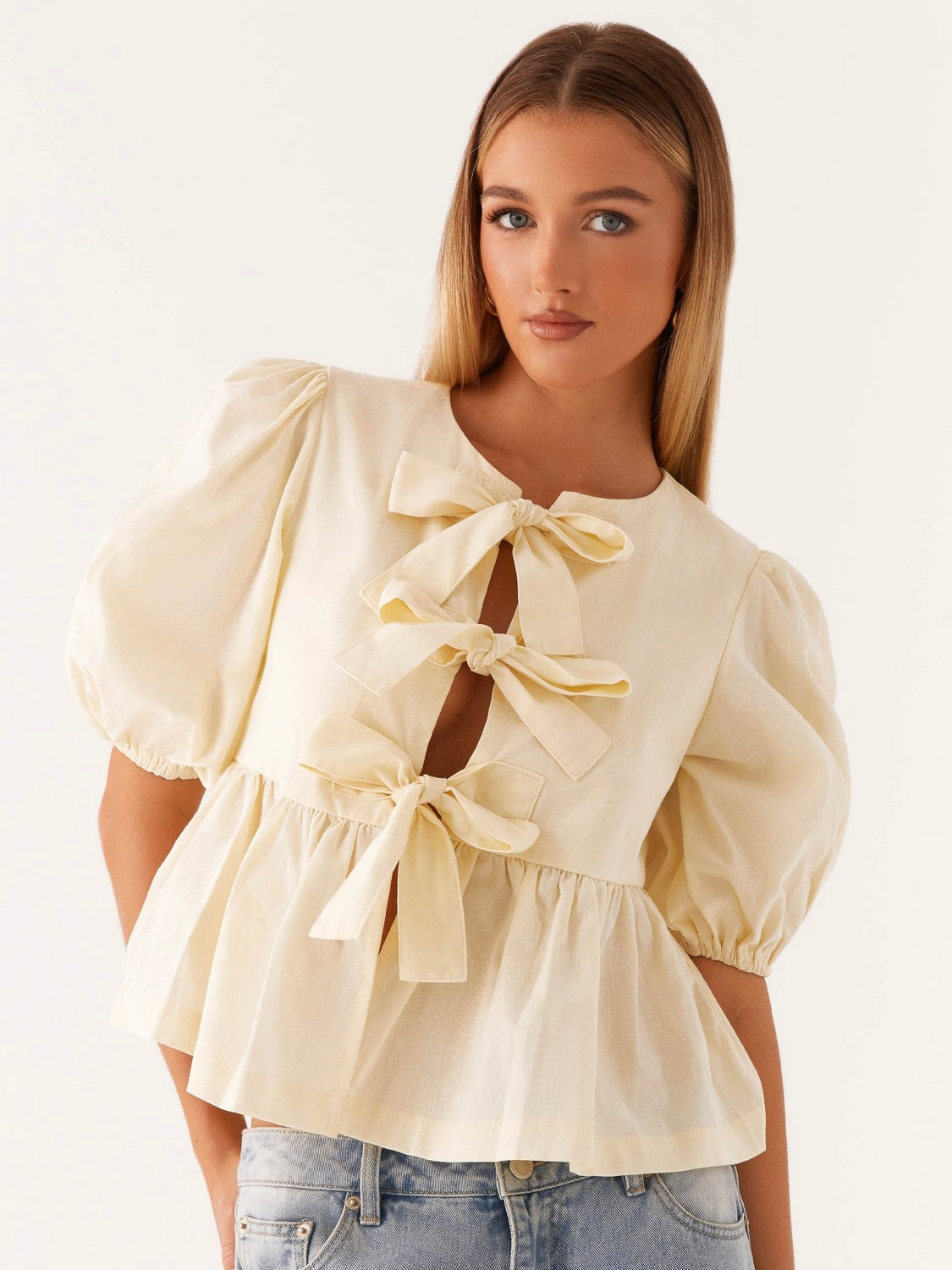 Western Wind Tie Top - Yellow