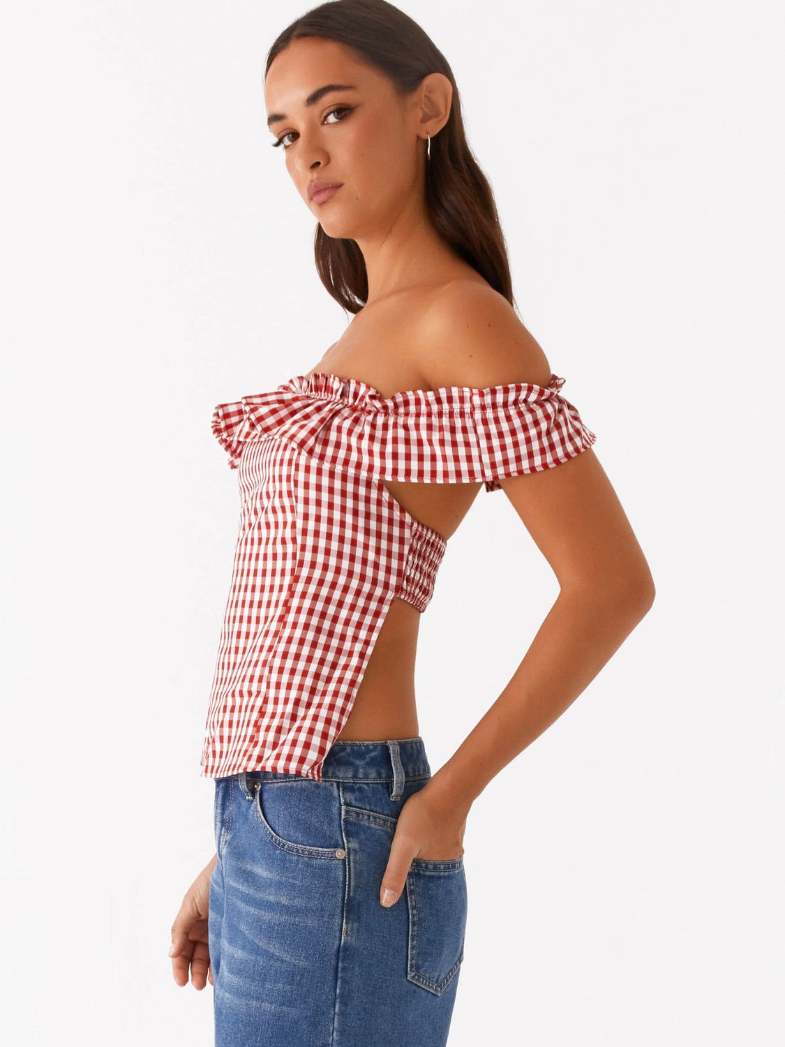 Gwyneth Top - Red Gingham