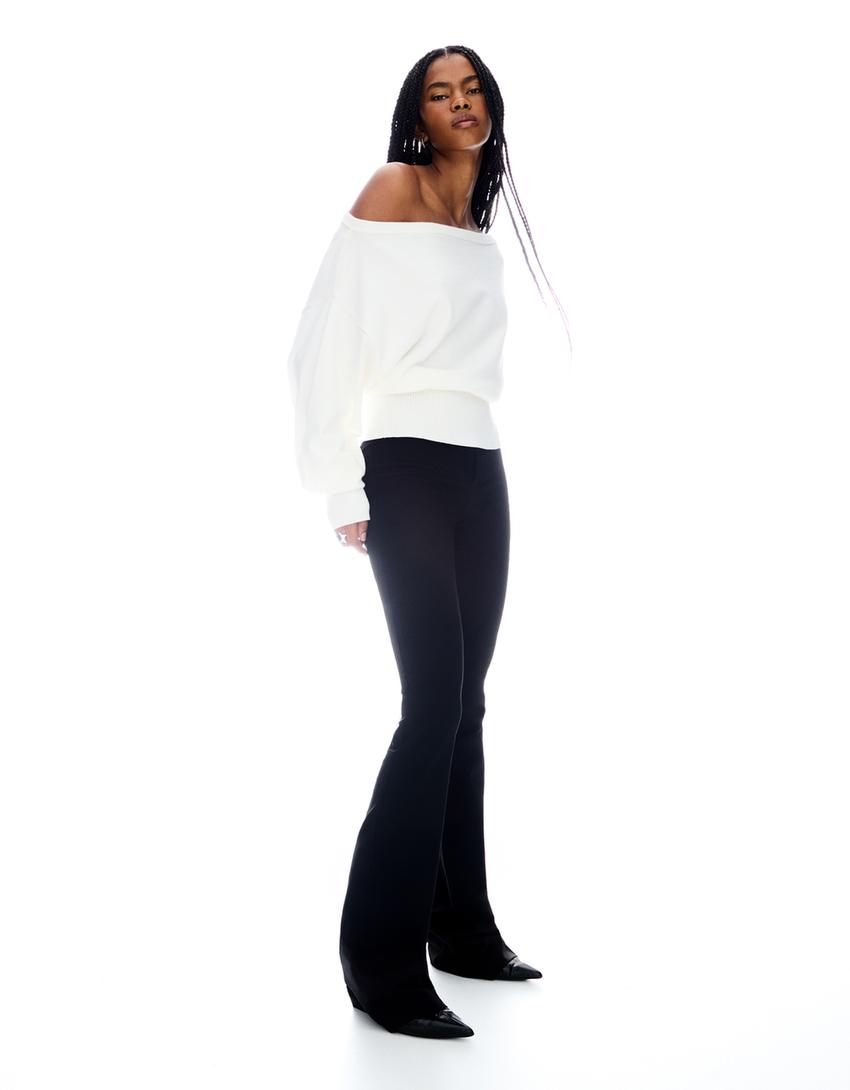 Aurelia Asymmetric sweater - White