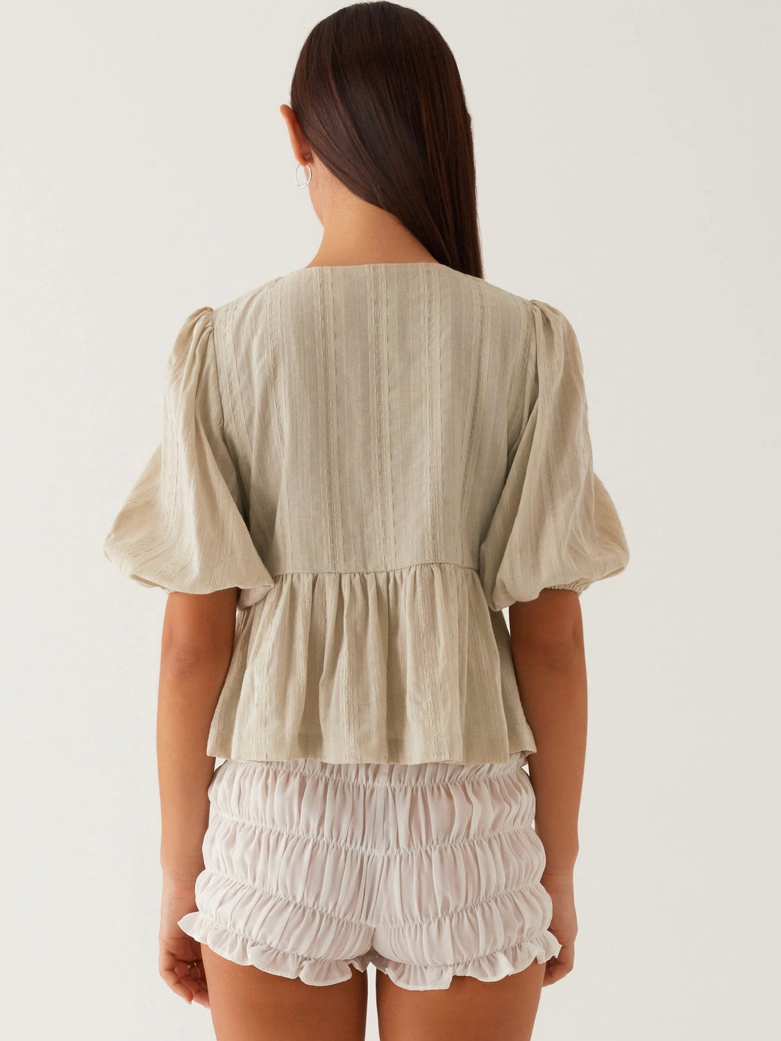 Western Wind Tie Top - Sage
