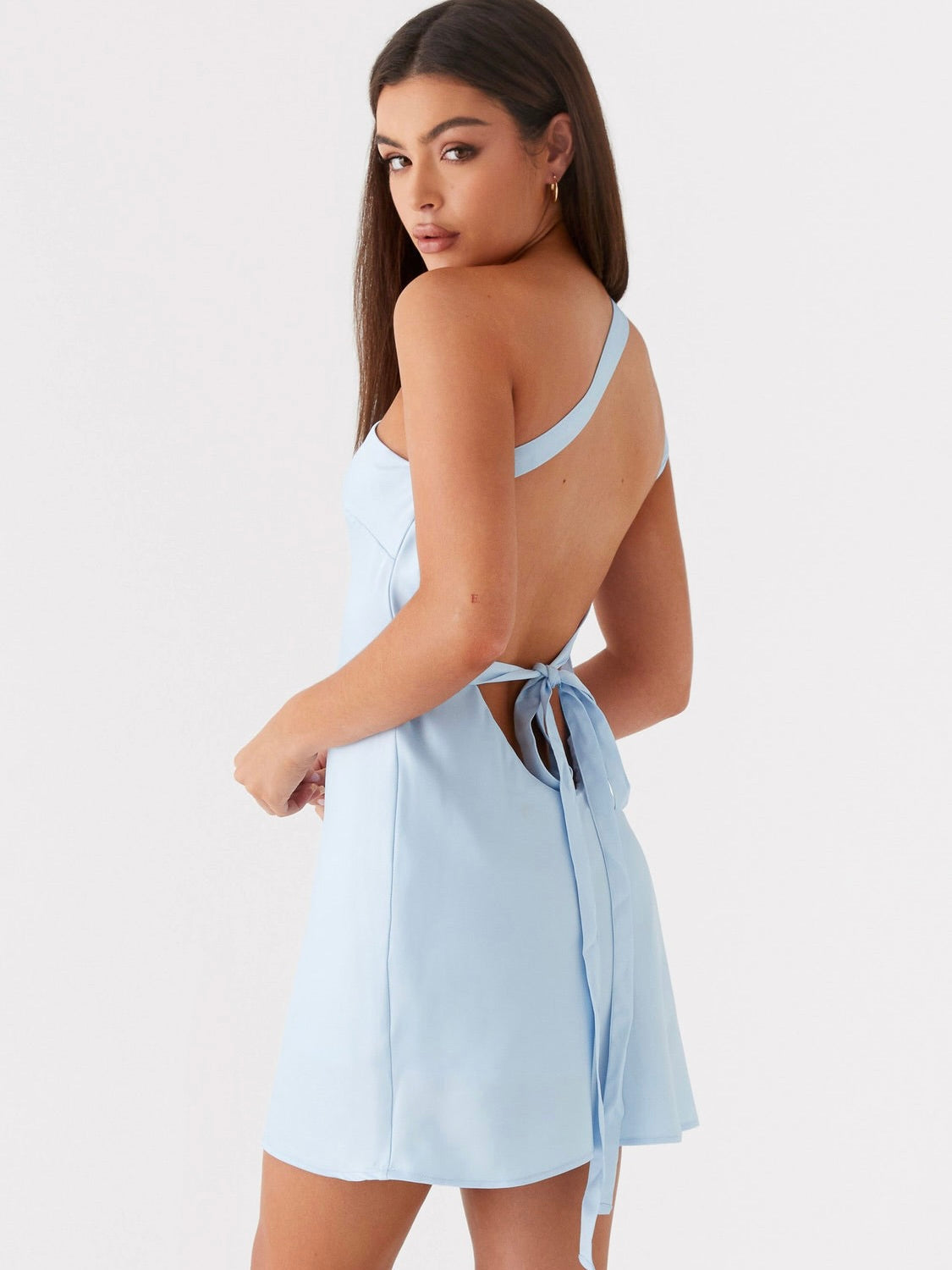 Lights Out Mini Dress - Blue