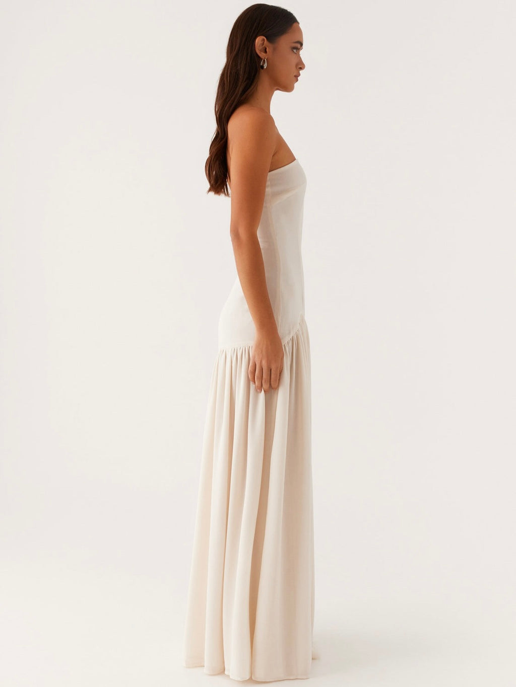 Eden Strapless Maxi Dress - Ivory