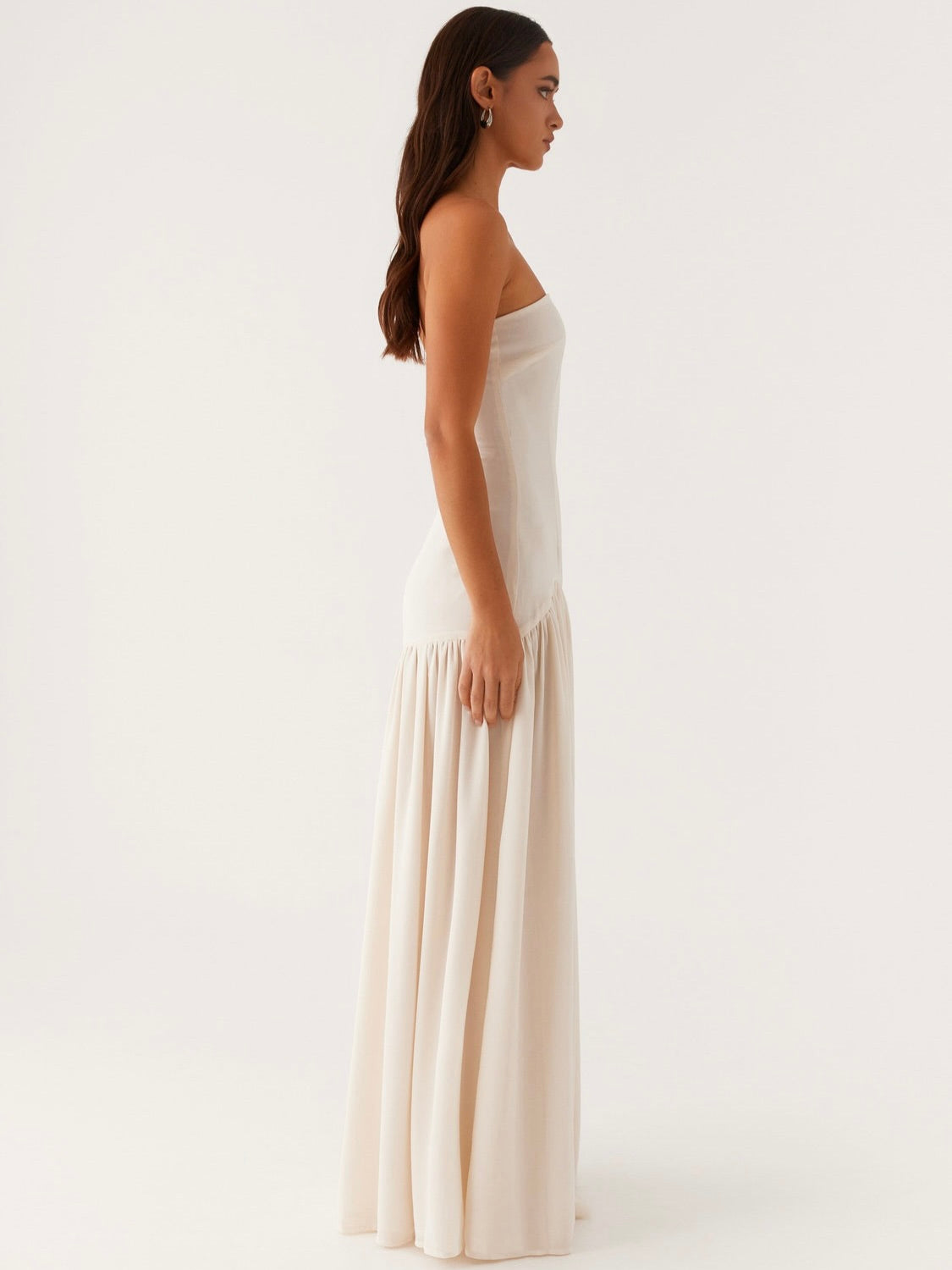 Eden Strapless Maxi Dress - Ivory