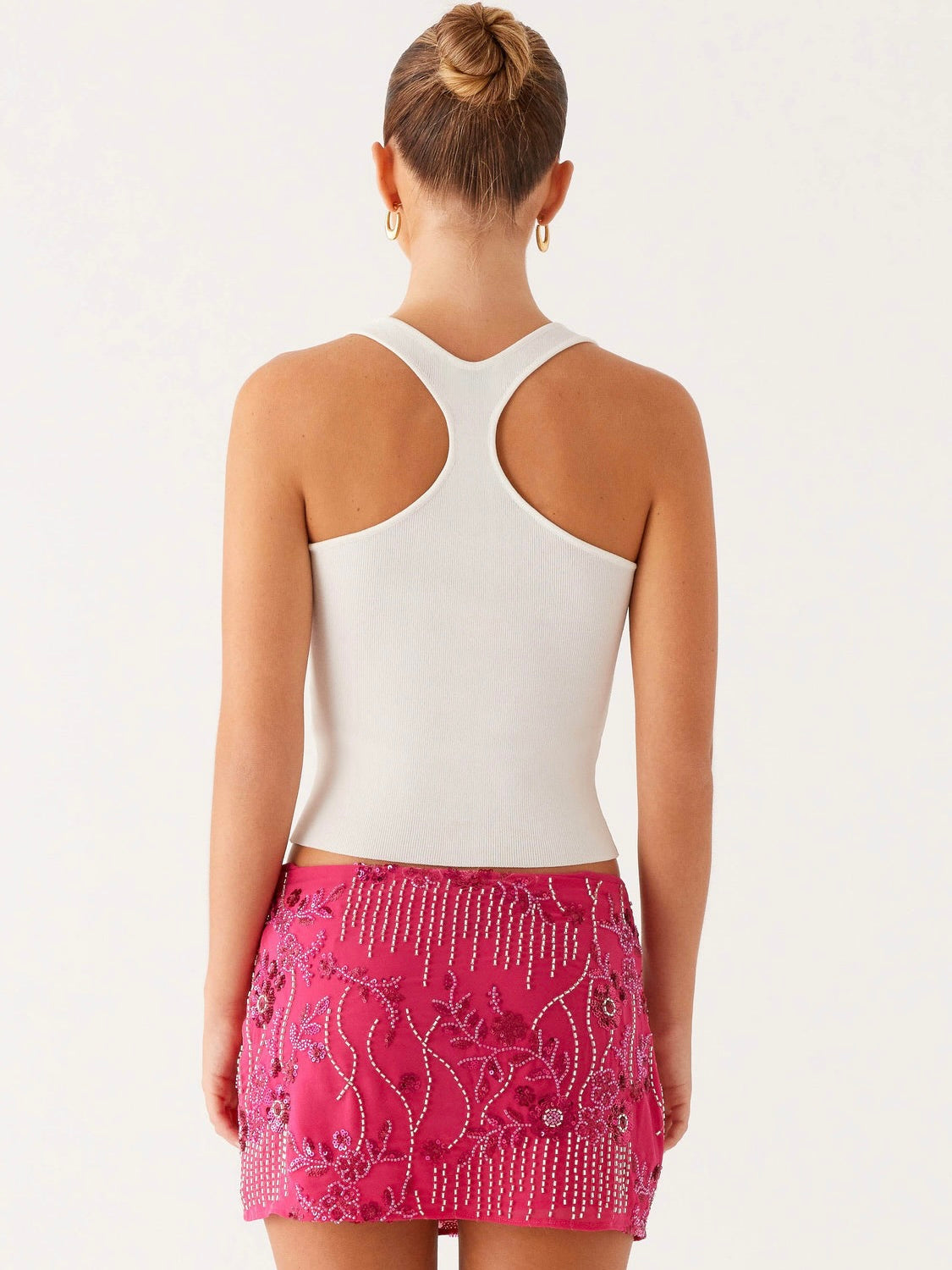 Adored By You Mini Skirt - Fuchsia