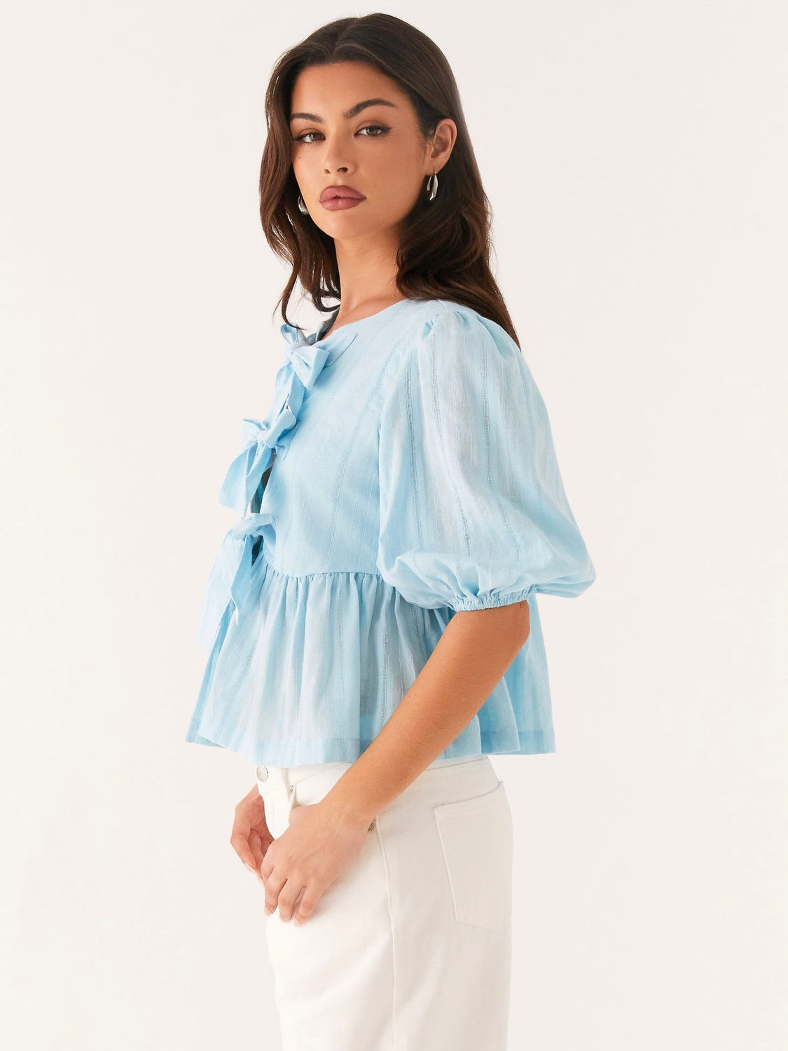 Western Wind Tie Top - Blue