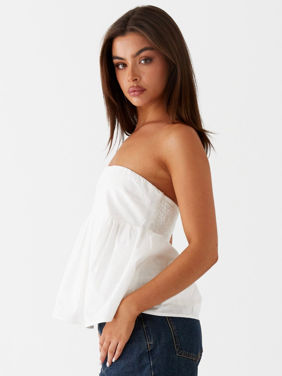 Cassie Tube Top - White