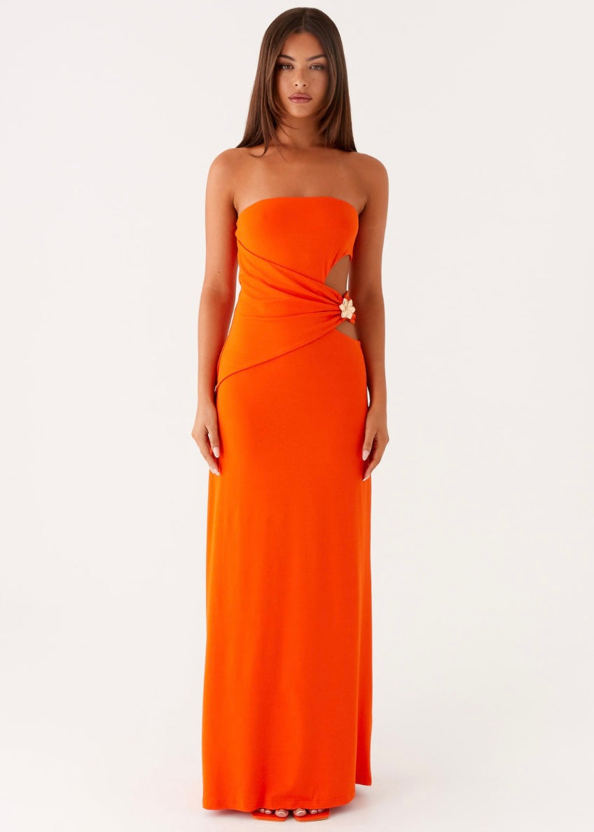 Anetta Maxi Dress - Orange
