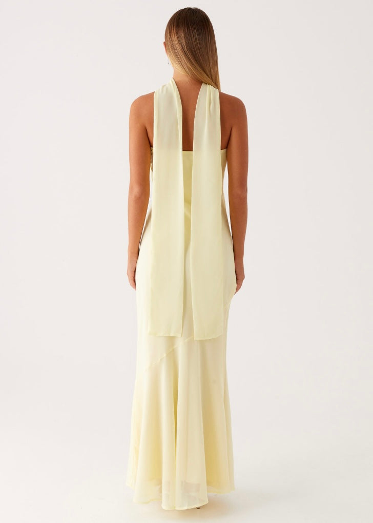 Under The Pagoda Maxi Dress - Yellow