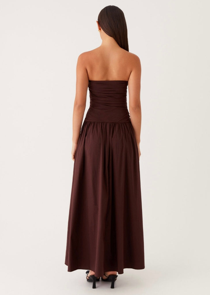 Carmel Maxi Dress - Brown