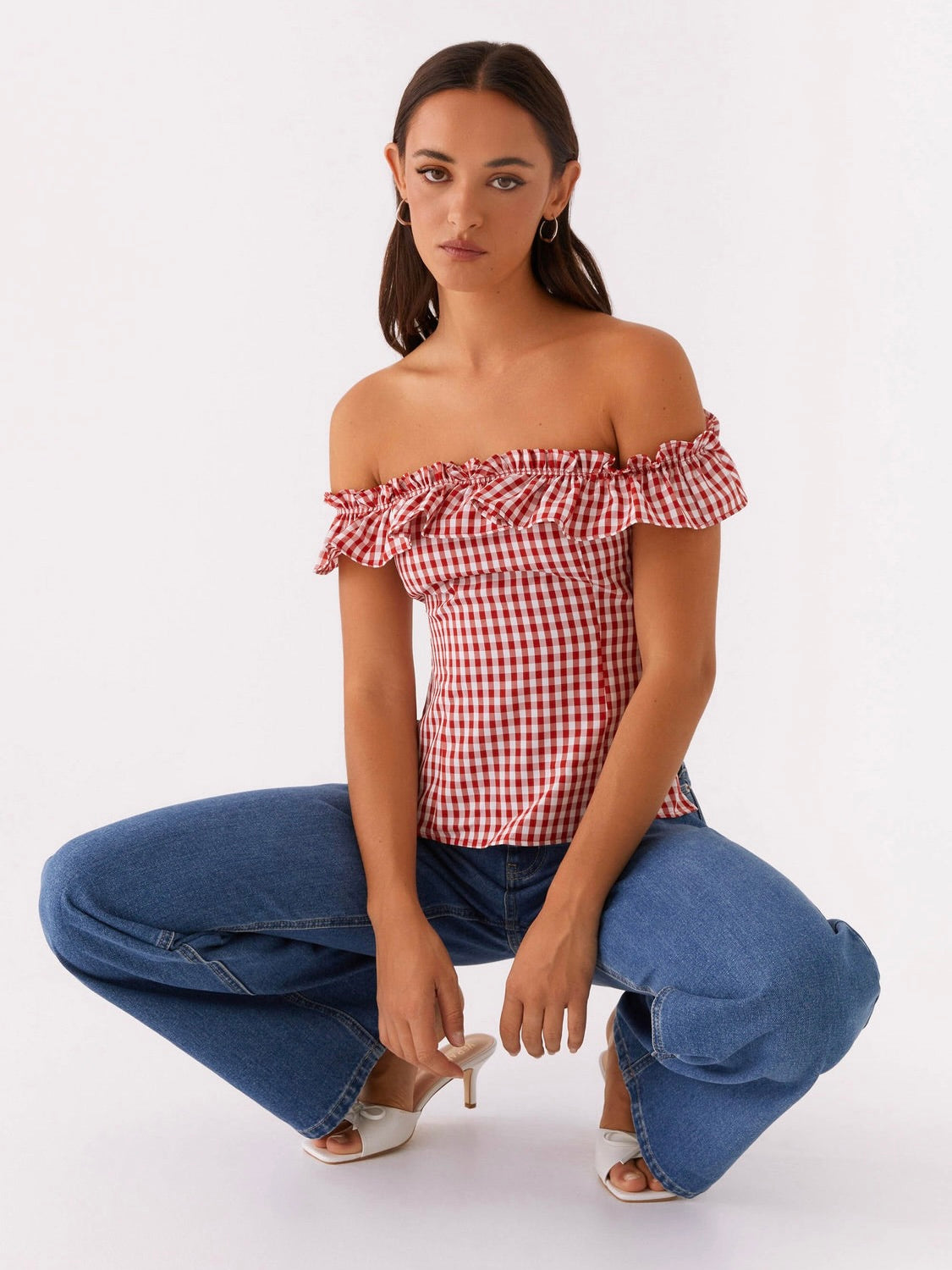Gwyneth Top - Red Gingham