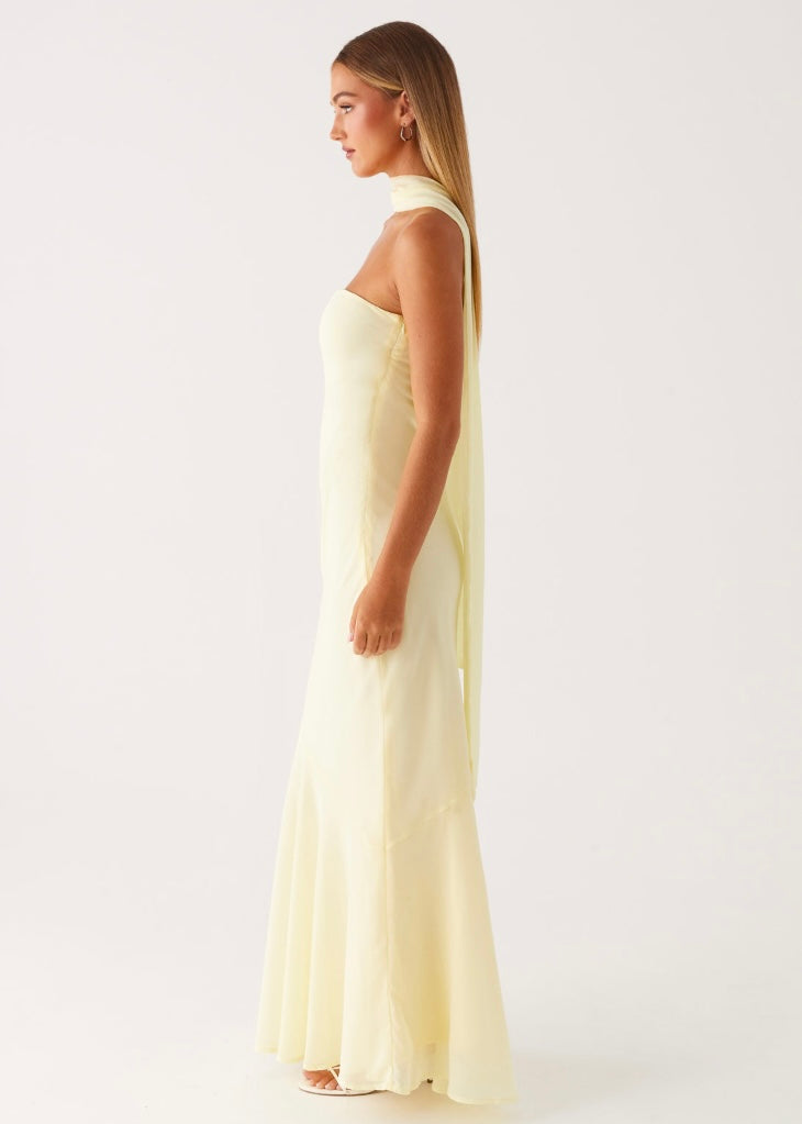 Under The Pagoda Maxi Dress - Yellow