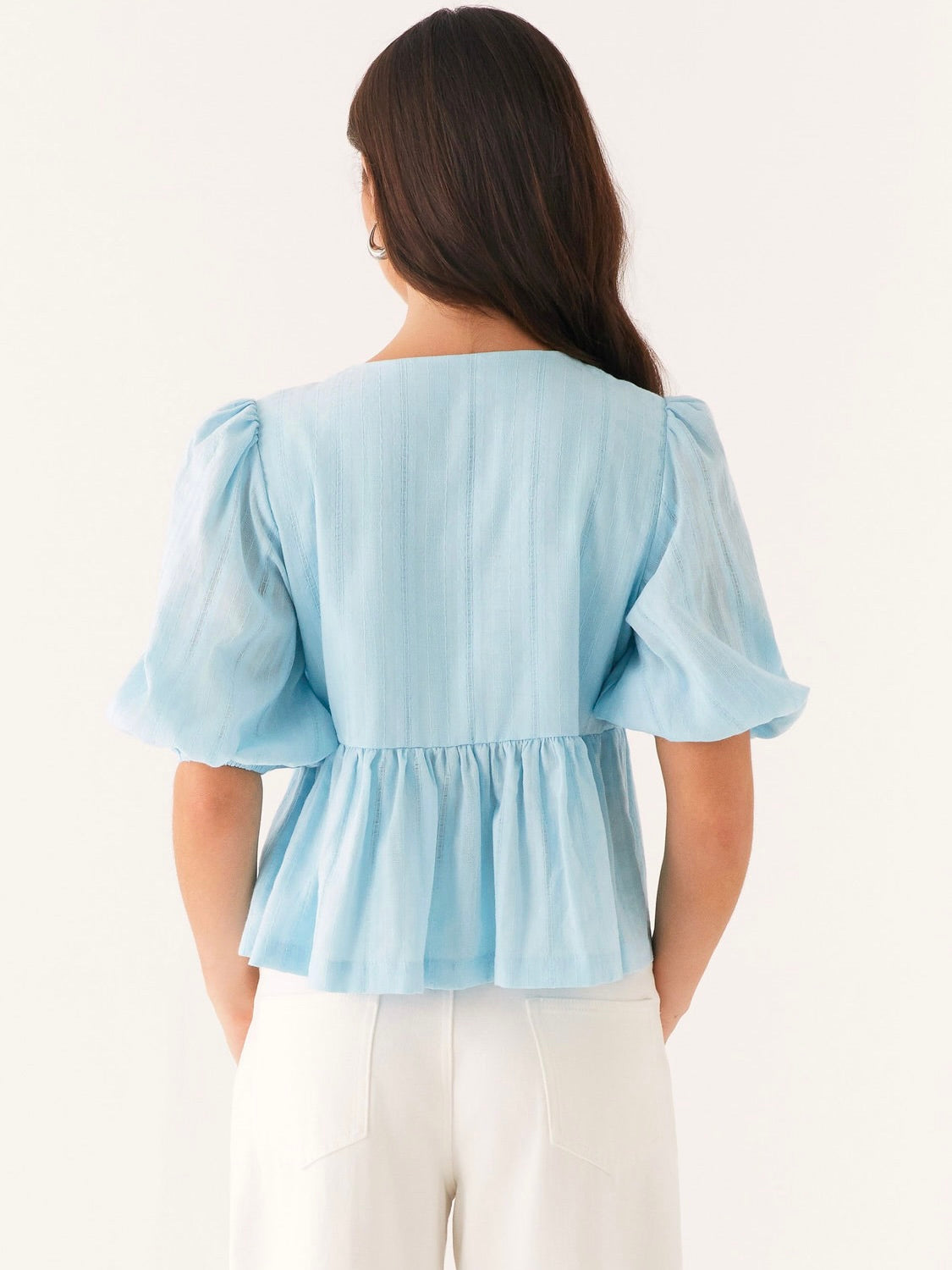 Western Wind Tie Top - Blue