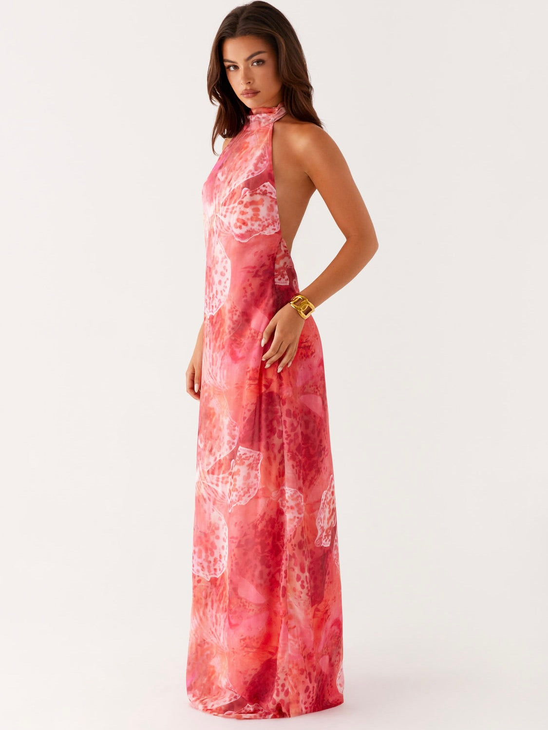California Maxi Dress - Flamingo Fling