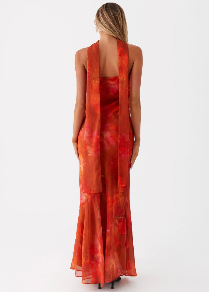Under The Pagoda Maxi Dress - Amber