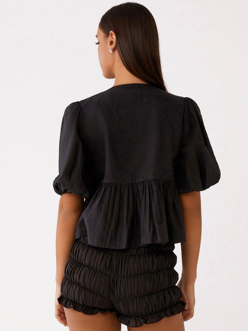 Western Wind Tie Top - Black