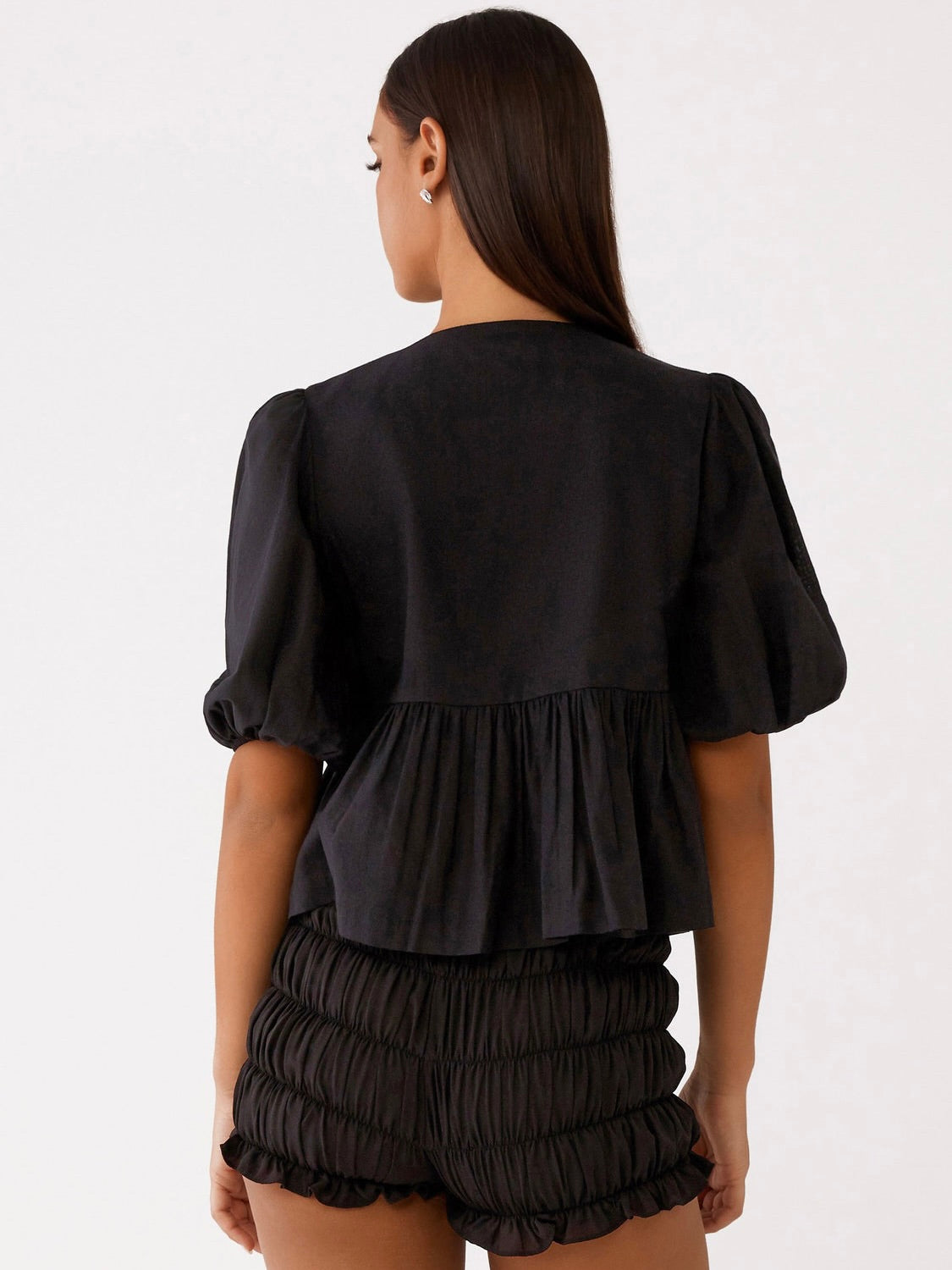 Western Wind Tie Top - Black