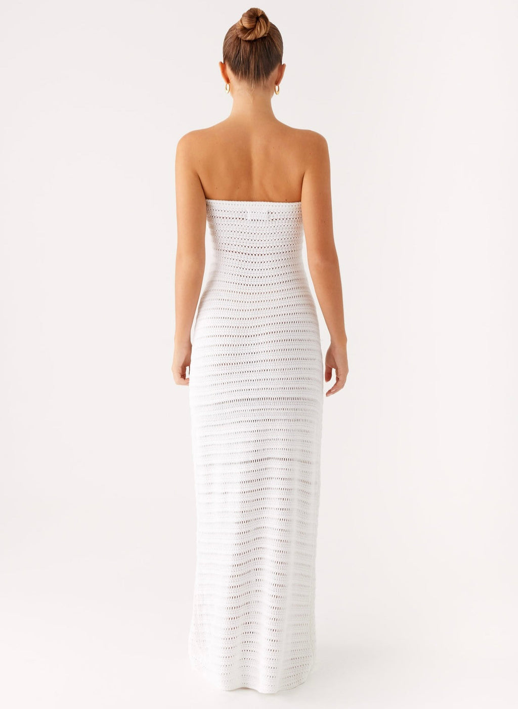 Diaz Crochet Maxi Dress - White