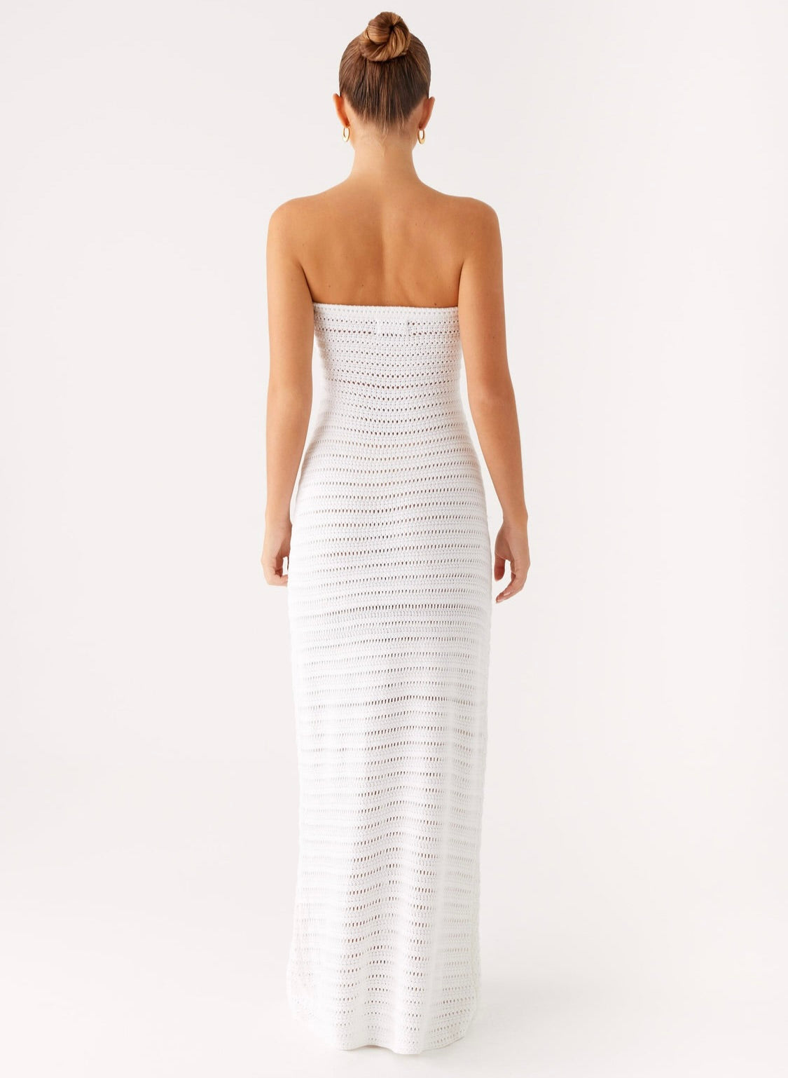 Diaz Crochet Maxi Dress - White