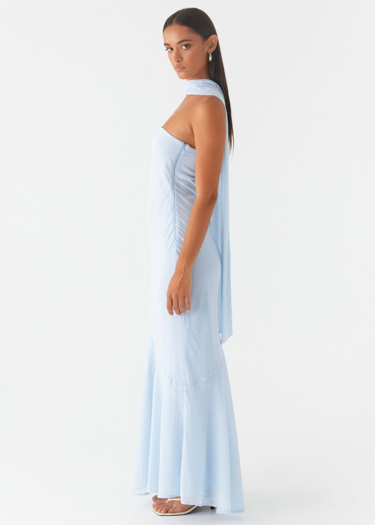 Under The Pagoda Maxi Dress - Blue