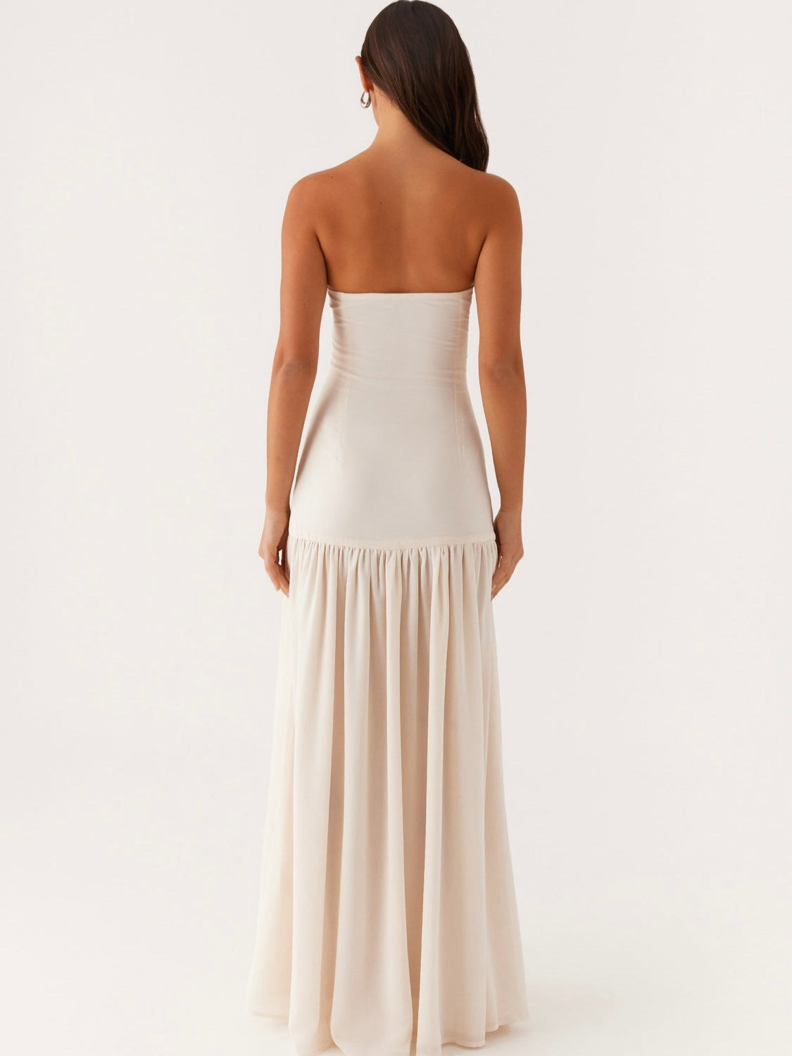 Eden Strapless Maxi Dress - Ivory