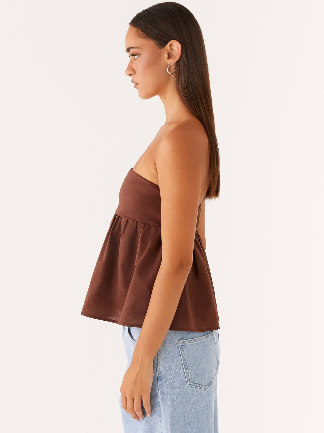 Cassie Tube Top - Brown