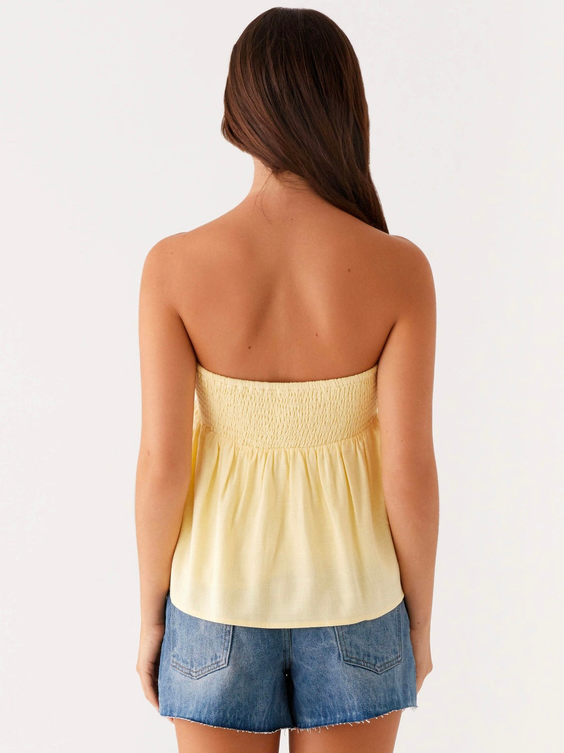 Cassie Tube Top - Yellow