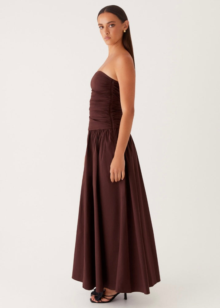 Carmel Maxi Dress - Brown