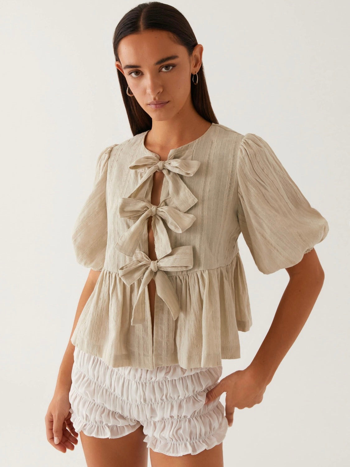 Western Wind Tie Top - Sage