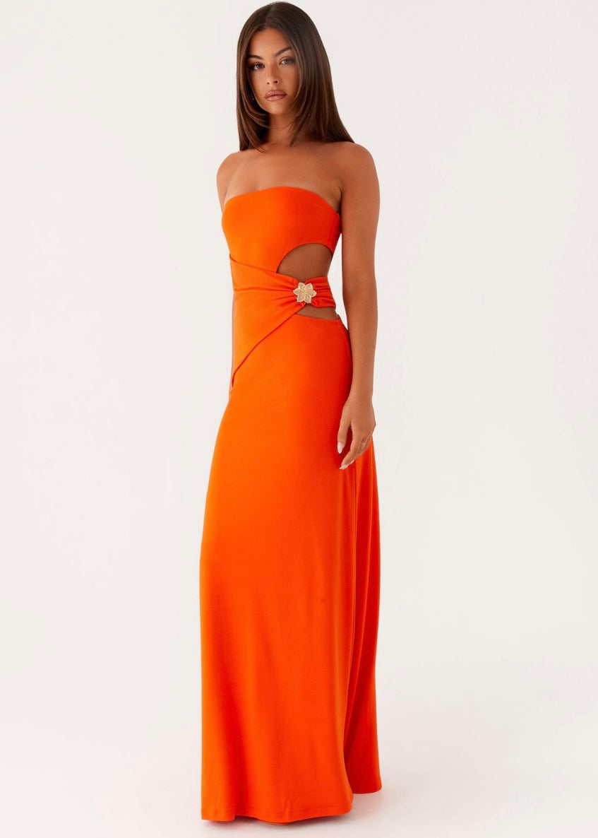 Anetta Maxi Dress - Orange