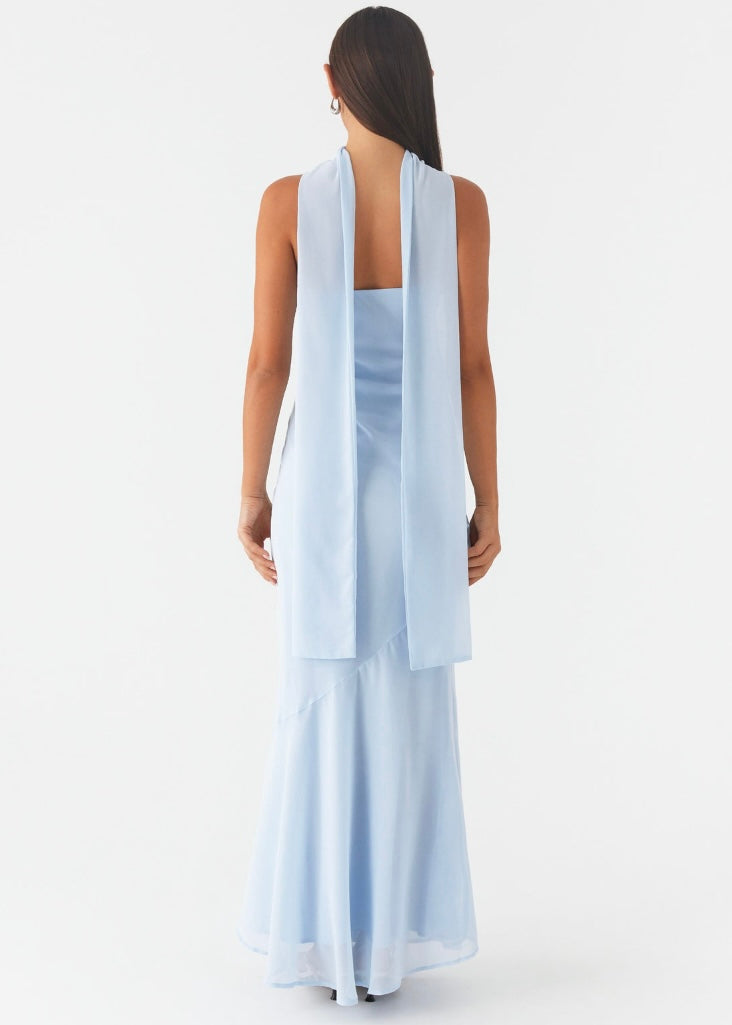 Under The Pagoda Maxi Dress - Blue