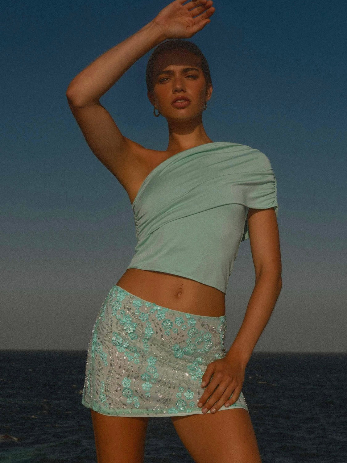 Kandi Mini Skirt - Mint