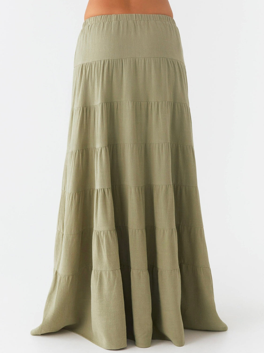 Mariella Linen Maxi Skirt - Sage