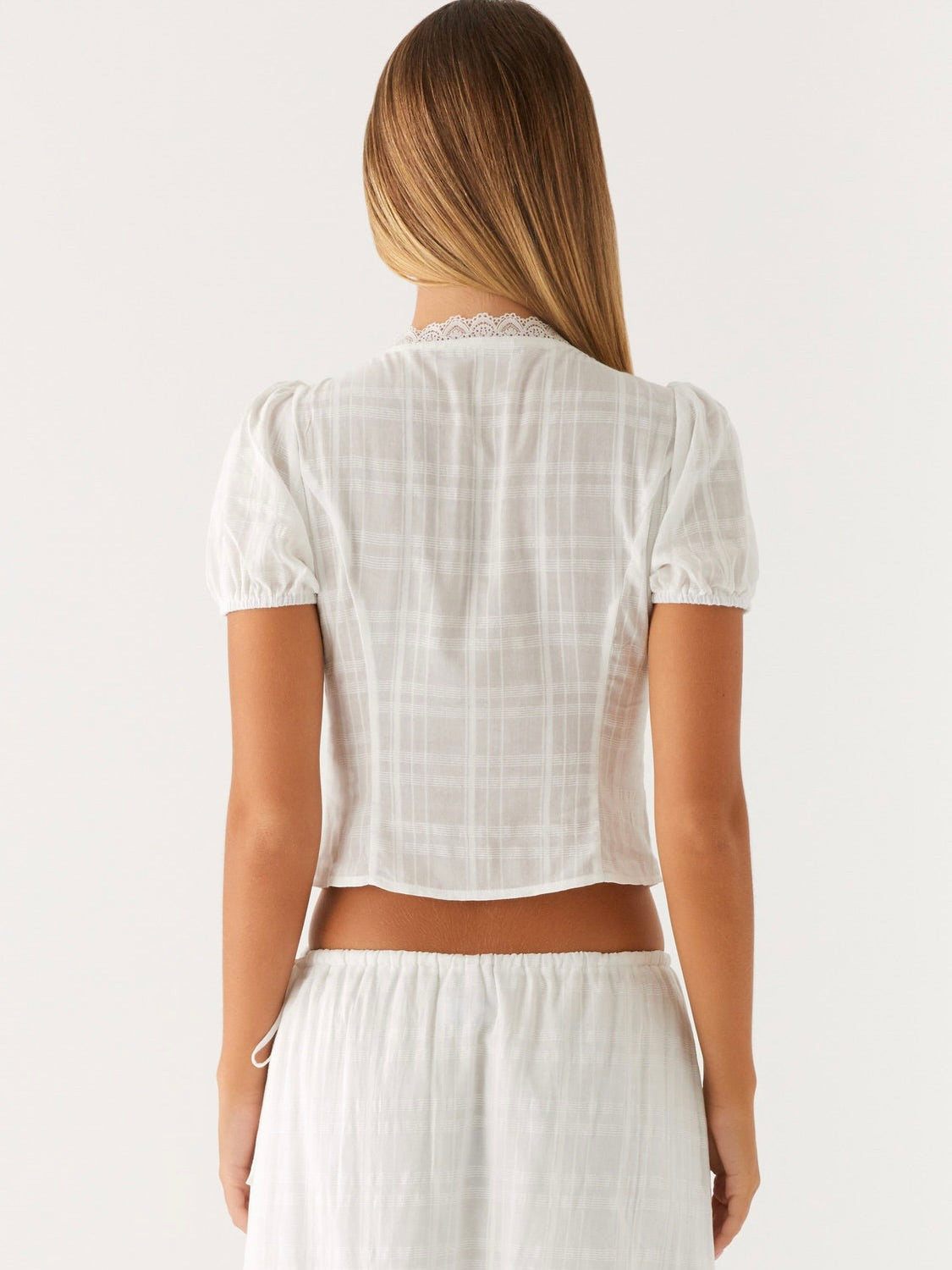 Sweet Lullaby Button Up Shirt - White