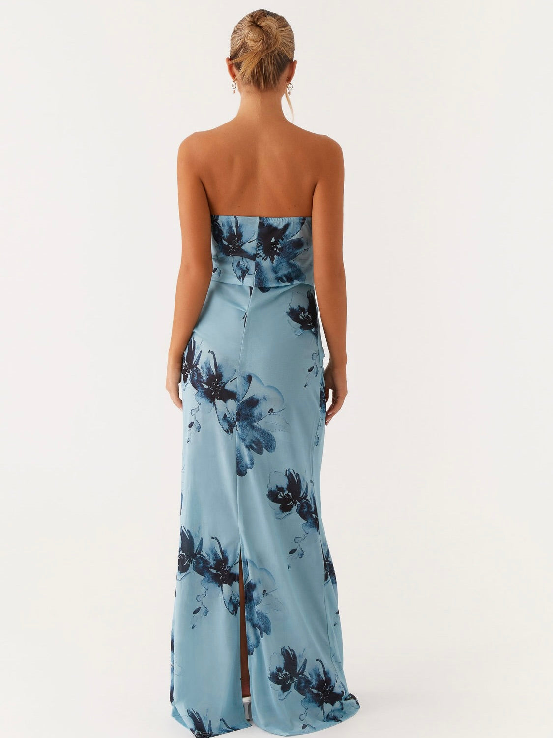 Field Of Dreams Maxi Dress - Blue Black Floral