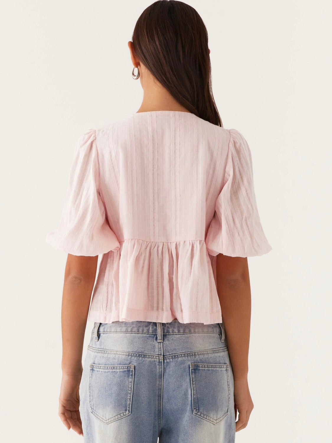 Western Wind Tie Top - Pink