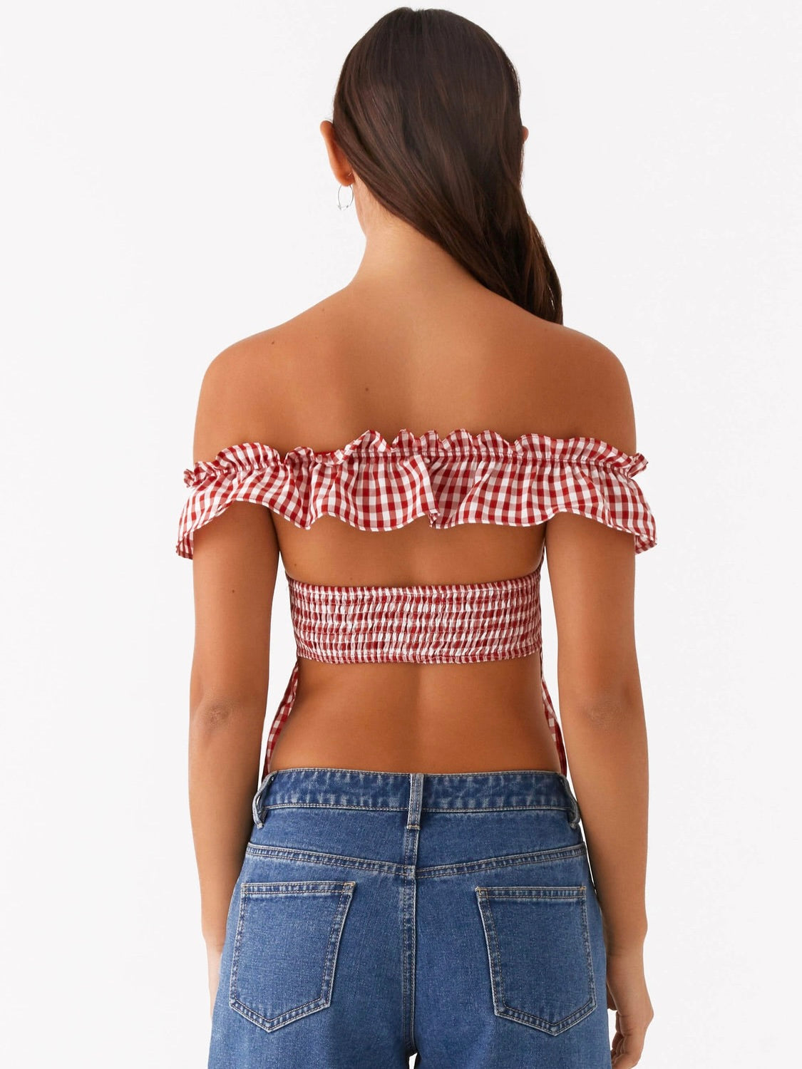 Gwyneth Top - Red Gingham