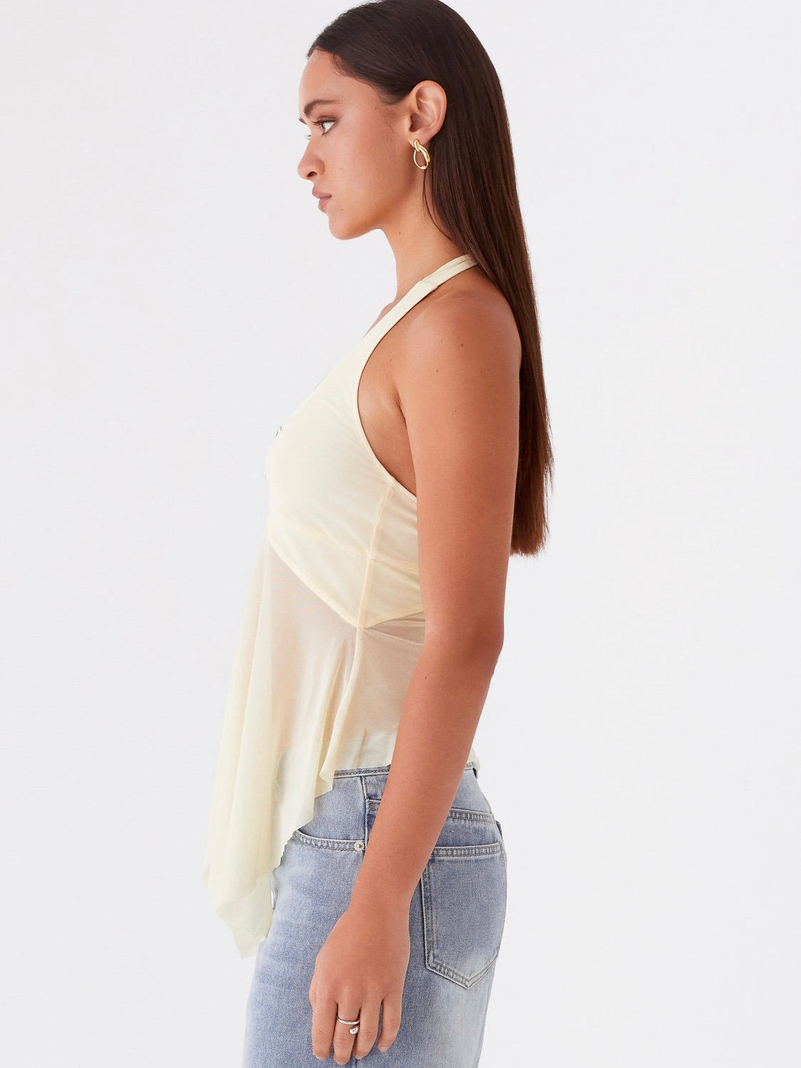 Sunbeam Mesh Top - Yellow
