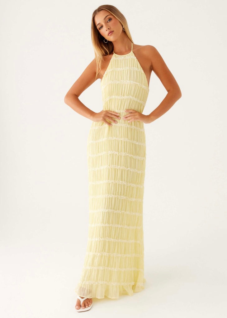 Aullie Maxi Dress - Yellow